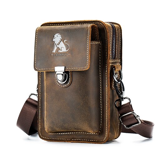 Crazy horse skin man genuine leather leisure time Wearing belt Mobile phone bodypack top layer leather multi-function One shoulder Crossbody Mobile phone bag
Crazy horse skin man genuine leather leisure time Wearing belt Mobile phone bodypack top layer leather multi-function One shoulder Crossbody Mobile phone bag