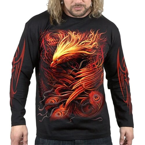 Men's T shirt Tee Animal Graphic Prints Crew Neck Orange 3D Print Outdoor Street Long Sleeve Print Clothing Apparel Basic Vintage Sports Designer
Men's T shirt Tee Animal Graphic Prints Crew Neck Orange 3D Print Outdoor Street Long Sleeve Print Clothing Apparel Basic Vintage Sports Designer