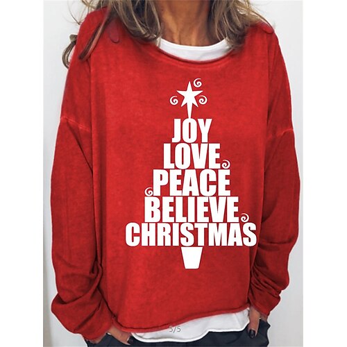 Women's Sweatshirt Pullover Basic Green Blue Khaki Christmas Tree Christmas Round Neck Long Sleeve S M L XL 2XL 3XL
Women's Sweatshirt Pullover Basic Green Blue Khaki Christmas Tree Christmas Round Neck Long Sleeve S M L XL 2XL 3XL