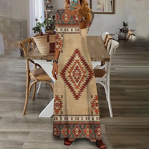 Women's Casual Dress Swing Dress Maxi long Dress Wine Khaki Beige Long Sleeve Geometric Pocket Winter Fall Spring Crew Neck Fashion Daily Weekend 2022 S M L XL XXL 3XL
Women's Casual Dress Swing Dress Maxi long Dress Wine Khaki Beige Long Sleeve Geometric Pocket Winter Fall Spring Crew Neck Fashion Daily Weekend 2022 S M L XL XXL 3XL