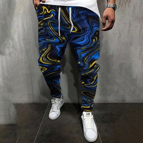 Men's Joggers Trousers Casual Pants Drawstring Elastic Waist 3D Print Abstract Graphic Prints Comfort Casual Daily Streetwear Basic Fashion Blue Purple Micro-elastic
Men's Joggers Trousers Casual Pants Drawstring Elastic Waist 3D Print Abstract Graphic Prints Comfort Casual Daily Streetwear Basic Fashion Blue Purple Micro-elastic
