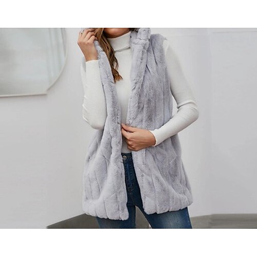 Women's Vest Faux Leather Jacket Warm Breathable Outdoor Daily Wear Vacation Going out Pocket Faux Fur Trim Open Front Hoodie Casual Lady Comfortable Solid Color Regular Fit Outerwear Long Sleeve
Women's Vest Faux Leather Jacket Warm Breathable Outdoor Daily Wear Vacation Going out Pocket Faux Fur Trim Open Front Hoodie Casual Lady Comfortable Solid Color Regular Fit Outerwear Long Sleeve