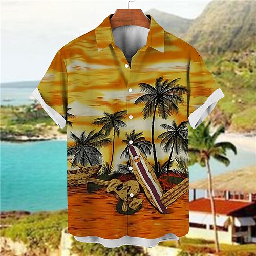 Men's Shirt Coconut Tree Graphic Prints Turndown Green Yellow 3D Print Street Casual Short Sleeves Button-Down Print Clothing Apparel Fashion Designer Lightweight Casual
Men's Shirt Coconut Tree Graphic Prints Turndown Green Yellow 3D Print Street Casual Short Sleeves Button-Down Print Clothing Apparel Fashion Designer Lightweight Casual