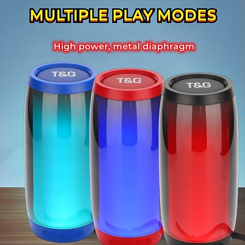 Bluetooth Speaker TG335 Colorful Lights Outdoor Portable Colorful Lights Plug-in Card U Disk Creative Gift Audio
Bluetooth Speaker TG335 Colorful Lights Outdoor Portable Colorful Lights Plug-in Card U Disk Creative Gift Audio