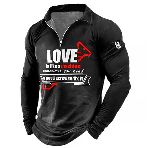 Men's Collar Polo Shirt Golf Shirt Letter Graphic Prints Turndown Green Black Blue Gray 3D Print Outdoor Street Long Sleeve Zipper Print Clothing Apparel Fashion Designer Casual Soft
Men's Collar Polo Shirt Golf Shirt Letter Graphic Prints Turndown Green Black Blue Gray 3D Print Outdoor Street Long Sleeve Zipper Print Clothing Apparel Fashion Designer Casual Soft