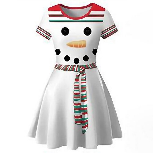 Women's Christmas Casual Dress Mini Dress Red White Short Sleeve Print Winter Fall Autumn Crew Neck Modern Christmas Daily Vacation Loose Fit 2022 S M L XL XXL
Women's Christmas Casual Dress Mini Dress Red White Short Sleeve Print Winter Fall Autumn Crew Neck Modern Christmas Daily Vacation Loose Fit 2022 S M L XL XXL
