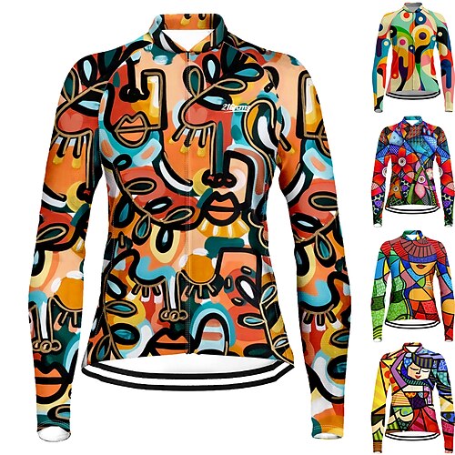21Grams Women's Cycling Jersey Long Sleeve Bike Top with 3 Rear Pockets Mountain Bike MTB Road Bike Cycling Breathable Quick Dry Moisture Wicking Reflective Strips Green Yellow Red Graphic Spandex
21Grams Women's Cycling Jersey Long Sleeve Bike Top with 3 Rear Pockets Mountain Bike MTB Road Bike Cycling Breathable Quick Dry Moisture Wicking Reflective Strips Green Yellow Red Graphic Spandex