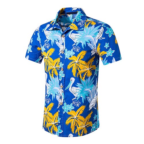 Men's Summer Hawaiian Shirt Graphic Turndown Blue White Outdoor Casual Short Sleeve Print Clothing Apparel Hawaiian Beach
Men's Summer Hawaiian Shirt Graphic Turndown Blue White Outdoor Casual Short Sleeve Print Clothing Apparel Hawaiian Beach