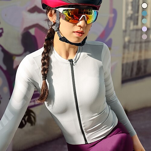 21Grams Women's Cycling Jersey Long Sleeve Bike Jersey Top with 3 Rear Pockets Mountain Bike MTB Road Bike Cycling Breathable Quick Dry Moisture Wicking Reflective Strips Green Purple Dark Purple
21Grams Women's Cycling Jersey Long Sleeve Bike Jersey Top with 3 Rear Pockets Mountain Bike MTB Road Bike Cycling Breathable Quick Dry Moisture Wicking Reflective Strips Green Purple Dark Purple