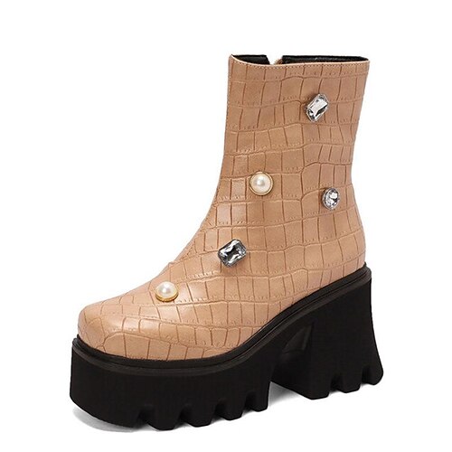 2022 new european and american style thick bottom water platform fashion women's boots square toe high-heeled short boots large size 40-44
2022 new european and american style thick bottom water platform fashion women's boots square toe high-heeled short boots large size 40-44