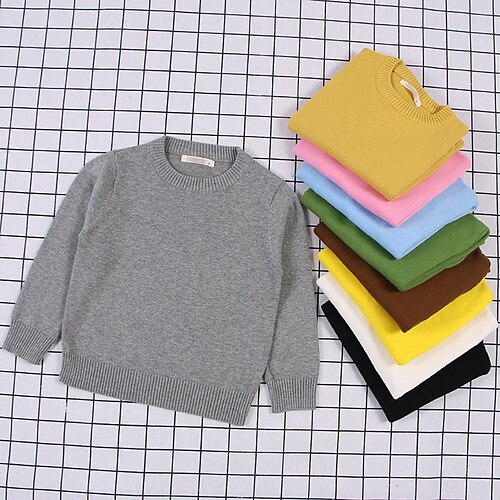 Toddler Girls' Sweater Solid Color Outdoor Long Sleeve Active 3-7 Years Winter Light Blue turmeric Green
Toddler Girls' Sweater Solid Color Outdoor Long Sleeve Active 3-7 Years Winter Light Blue turmeric Green