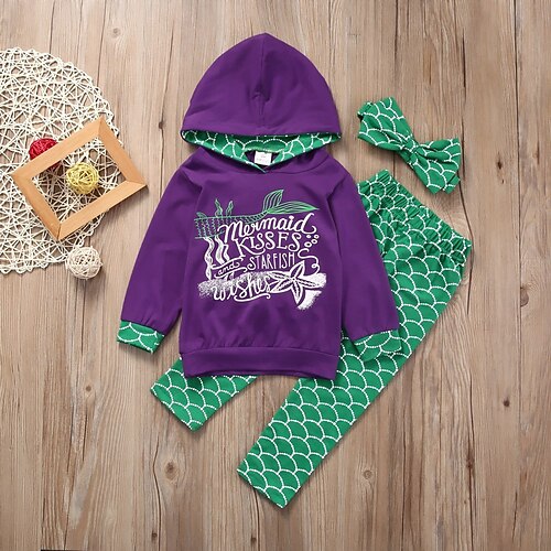 2 Pieces Toddler Girls' Graphic Hoodie & Pants Set Long Sleeve Fashion Outdoor 3-7 Years Winter Purple
2 Pieces Toddler Girls' Graphic Hoodie & Pants Set Long Sleeve Fashion Outdoor 3-7 Years Winter Purple