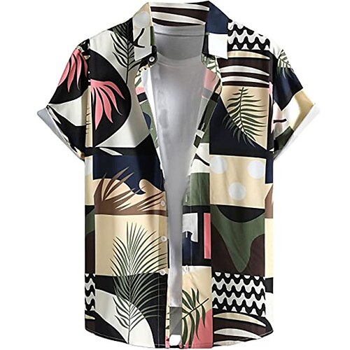 Men's Shirt Color Block Graphic Prints Leaves Turndown Green 3D Print Outdoor Street Short Sleeves Button-Down Print Clothing Apparel Tropical Fashion Hawaiian
Men's Shirt Color Block Graphic Prints Leaves Turndown Green 3D Print Outdoor Street Short Sleeves Button-Down Print Clothing Apparel Tropical Fashion Hawaiian