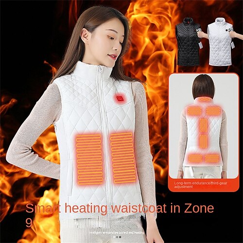 9 Heating Areas Vest Women Self Heating Vest Fashion Warm Clothes USB Electric Heating Autumn Winter Outdoor Thermal Vest
9 Heating Areas Vest Women Self Heating Vest Fashion Warm Clothes USB Electric Heating Autumn Winter Outdoor Thermal Vest