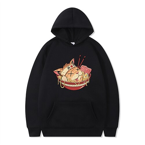 Inspired by Ukiyo-e Cat Lamian Hoodie Cartoon Manga Anime Front Pocket Graphic Hoodie For Men's Women's Unisex Adults' Hot Stamping 100% Polyester Casual Daily
Inspired by Ukiyo-e Cat Lamian Hoodie Cartoon Manga Anime Front Pocket Graphic Hoodie For Men's Women's Unisex Adults' Hot Stamping 100% Polyester Casual Daily