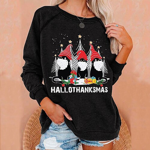 Women's Sweatshirt Pullover Streetwear Black Red Graphic Christmas Round Neck Long Sleeve S M L XL 2XL 3XL
Women's Sweatshirt Pullover Streetwear Black Red Graphic Christmas Round Neck Long Sleeve S M L XL 2XL 3XL