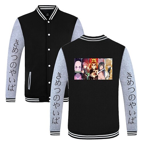 Inspired by Demon Slayer Kamado Nezuko Agatsuma Zenitsu Kamado Tanjirou Outerwear Anime Printing Coat For Men's Women's Unisex Adults' Hot Stamping Polyster
Inspired by Demon Slayer Kamado Nezuko Agatsuma Zenitsu Kamado Tanjirou Outerwear Anime Printing Coat For Men's Women's Unisex Adults' Hot Stamping Polyster