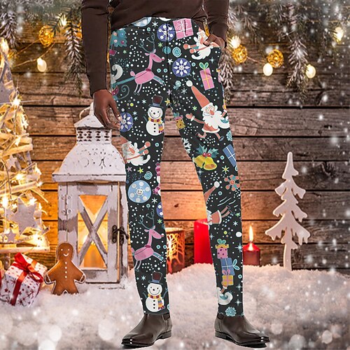 Men's Christmas Pants Chinos Trousers Jogger Pants Print Christmas Comfort Breathable Full Length Party Christmas Casual Streetwear Stylish Black Micro-elastic
Men's Christmas Pants Chinos Trousers Jogger Pants Print Christmas Comfort Breathable Full Length Party Christmas Casual Streetwear Stylish Black Micro-elastic