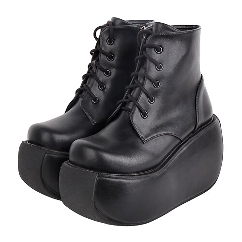 kvinners punk goth ankelstøvletter håndlagde creepers sko plattform chunky hæl firkantet-tå kiler kampstøvler 10 cm
kvinners punk goth ankelstøvletter håndlagde creepers sko plattform chunky hæl firkantet-tå kiler kampstøvler 10 cm