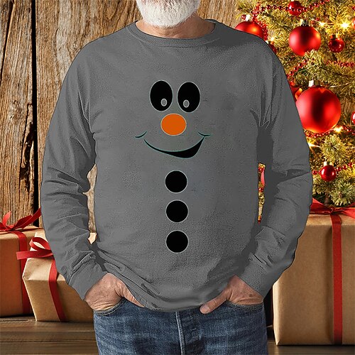 Men's T shirt Tee Christmas t shirts Graphic Prints Character Crew Neck Wine Navy Blue Gray Hot Stamping Christmas Street Long Sleeve Print Clothing Apparel Basic Designer Casual Comfortable
Men's T shirt Tee Christmas t shirts Graphic Prints Character Crew Neck Wine Navy Blue Gray Hot Stamping Christmas Street Long Sleeve Print Clothing Apparel Basic Designer Casual Comfortable