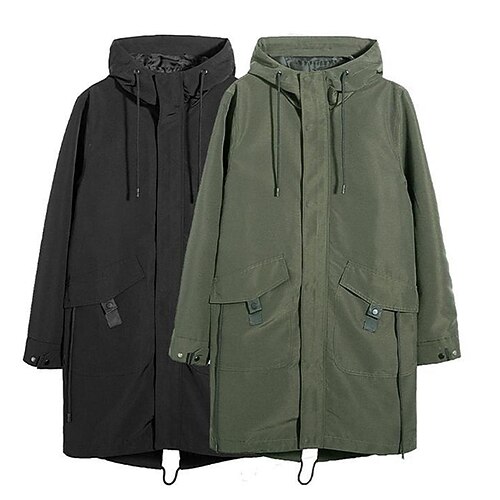 Men's Winter Coat Trench Coat Daily Wear Going out Fall Autumn Thermal Warm Waterproof Outerwear Clothing Apparel Fashion Modern Contemporary Solid Colored Zipper Hooded Zipper
Men's Winter Coat Trench Coat Daily Wear Going out Fall Autumn Thermal Warm Waterproof Outerwear Clothing Apparel Fashion Modern Contemporary Solid Colored Zipper Hooded Zipper