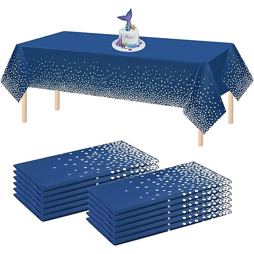 Disposable Plastic Tablecloth Waterproof PE Table Covers for Indoor or Outdoor Events, Birthday Parties, Weddings 1Pcs
Disposable Plastic Tablecloth Waterproof PE Table Covers for Indoor or Outdoor Events, Birthday Parties, Weddings 1Pcs