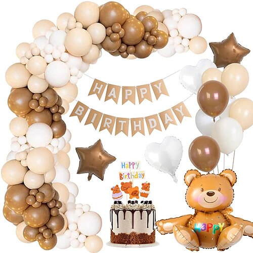 decorazione festa di compleanno orso set di catene a palloncino retrò decorazione di nozze caffè set di catene a palloncino cachi
decorazione festa di compleanno orso set di catene a palloncino retrò decorazione di nozze caffè set di catene a palloncino cachi