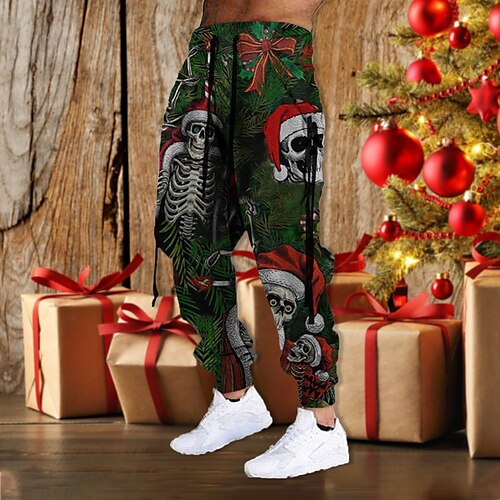 Men's Christmas Pants Sweatpants Joggers Trousers Drawstring Elastic Waist Ribbon Graphic Prints Christmas Comfort Breathable Sports Outdoor Casual Daily Cotton Blend Terry Streetwear Stylish Green
Men's Christmas Pants Sweatpants Joggers Trousers Drawstring Elastic Waist Ribbon Graphic Prints Christmas Comfort Breathable Sports Outdoor Casual Daily Cotton Blend Terry Streetwear Stylish Green