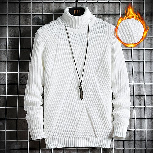Per uomo Felpa Pullover Maglione Maglione a collo alto A coste Maglia Tunica Lavorato a maglia Tinta unica Tenere al caldo Ufficio Da tutti i giorni Abbigliamento Inverno Autunno Nero Bianco M L XL
Per uomo Felpa Pullover Maglione Maglione a collo alto A coste Maglia Tunica Lavorato a maglia Tinta unica Tenere al caldo Ufficio Da tutti i giorni Abbigliamento Inverno Autunno Nero Bianco M L XL