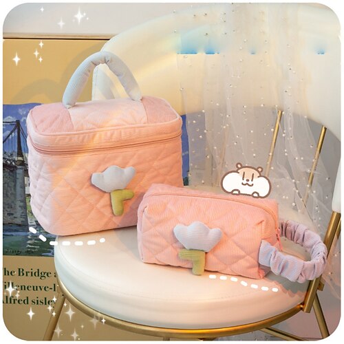 Plush Cosmetic Bag Portable Zipper Makeup Bag Solid Color Stationery Organizer Large Capacity Pillow Bag Cute for Women Girls
Plush Cosmetic Bag Portable Zipper Makeup Bag Solid Color Stationery Organizer Large Capacity Pillow Bag Cute for Women Girls