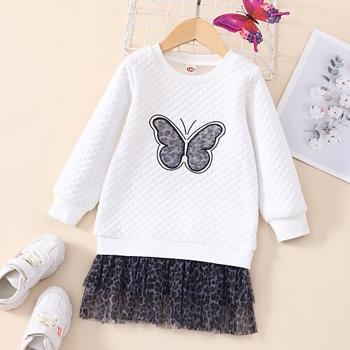 Kids Girls' Dress Leopard Hoodie Dress Above Knee Dress Outdoor Crew Neck Long Sleeve Active Dress 3-7 Years Winter White
Kids Girls' Dress Leopard Hoodie Dress Above Knee Dress Outdoor Crew Neck Long Sleeve Active Dress 3-7 Years Winter White