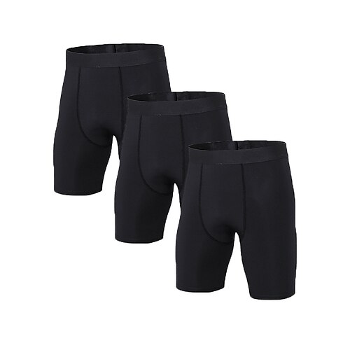 Men's Compression Shorts Compression Pants 3 Pack Compression Clothing Athletic Athleisure Spandex Breathable Quick Dry Soft Fitness Gym Workout Running Sportswear Activewear Solid Colored Black
Men's Compression Shorts Compression Pants 3 Pack Compression Clothing Athletic Athleisure Spandex Breathable Quick Dry Soft Fitness Gym Workout Running Sportswear Activewear Solid Colored Black