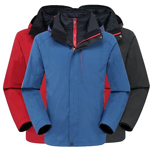 Men's Hiking 3-in-1 Jackets Ski Jacket Padded Hiking jacket Winter Outdoor Thermal Warm Waterproof Windproof Breathable Outerwear Winter Fleece Jacket Trench Coat Hunting Ski / Snowboard Fishing
Men's Hiking 3-in-1 Jackets Ski Jacket Padded Hiking jacket Winter Outdoor Thermal Warm Waterproof Windproof Breathable Outerwear Winter Fleece Jacket Trench Coat Hunting Ski / Snowboard Fishing