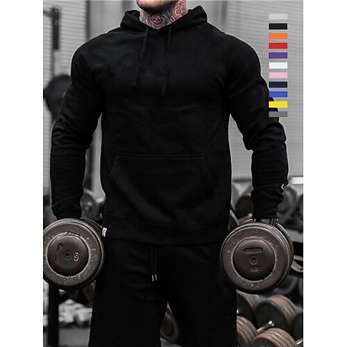 Men's Hoodie Sweatshirt Pocket Long Sleeve Top Street Casual Winter Fleece Thermal Warm Breathable Soft Fitness Gym Workout Performance Sportswear Activewear Solid Colored Black Purple Yellow
Men's Hoodie Sweatshirt Pocket Long Sleeve Top Street Casual Winter Fleece Thermal Warm Breathable Soft Fitness Gym Workout Performance Sportswear Activewear Solid Colored Black Purple Yellow