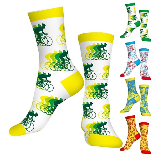 Socks Compression Socks Cycling Socks Athletic Socks Funny Socks Novelty Socks Men's Women's Bike / Cycling Breathable Anatomic Design Wearable 1 Pair Graphic Cotton Green Yellow Red S M L
Socks Compression Socks Cycling Socks Athletic Socks Funny Socks Novelty Socks Men's Women's Bike / Cycling Breathable Anatomic Design Wearable 1 Pair Graphic Cotton Green Yellow Red S M L