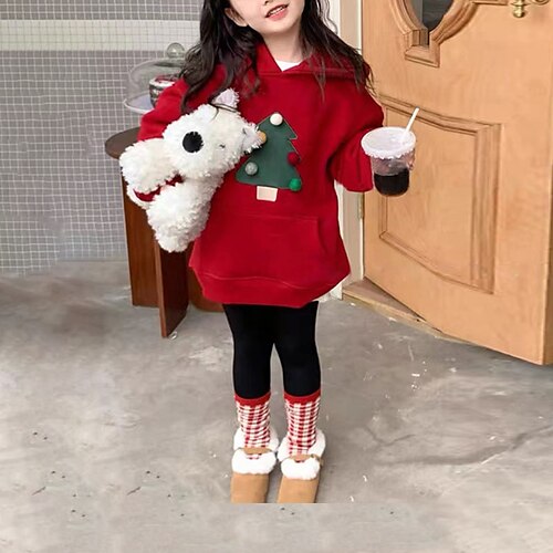 Toddler Girls' Christmas Hoodie Solid Color Outdoor Long Sleeve Daily 3-7 Years Winter Red
Toddler Girls' Christmas Hoodie Solid Color Outdoor Long Sleeve Daily 3-7 Years Winter Red