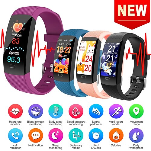 F64T Smart Watch Heart Rate Body Temperature Blood Oxygen IP68 Waterproof Swim Watch DIY Dial Custom PK Mi Band5 for Android IOS
F64T Smart Watch Heart Rate Body Temperature Blood Oxygen IP68 Waterproof Swim Watch DIY Dial Custom PK Mi Band5 for Android IOS