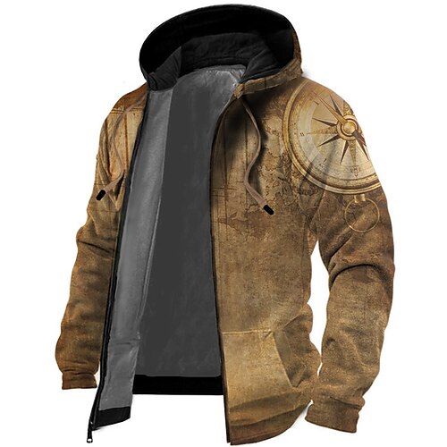 Men's Full Zip Hoodie Jacket Brown Hooded Graphic Prints Zipper Print Sports Outdoor Daily Sports 3D Print Fleece Streetwear Designer Casual Winter Clothing Apparel Compass Hoodies Sweatshirts
Men's Full Zip Hoodie Jacket Brown Hooded Graphic Prints Zipper Print Sports Outdoor Daily Sports 3D Print Fleece Streetwear Designer Casual Winter Clothing Apparel Compass Hoodies Sweatshirts