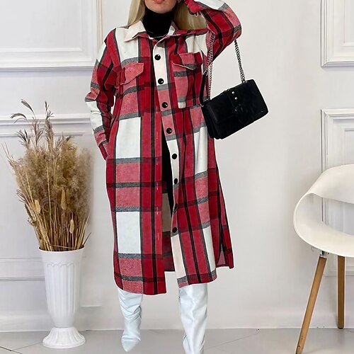Per donna Giubbotto Giacca sportiva Esterno Pulsante A quadri Traspirante Streetwear Standard Capispalla Manica lunga Inverno Verde S
Per donna Giubbotto Giacca sportiva Esterno Pulsante A quadri Traspirante Streetwear Standard Capispalla Manica lunga Inverno Verde S