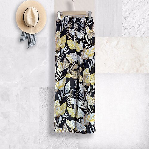 Women's Straight Random Pattern Black Trousers Chino Vacation Casual Daily Full Length Comfy Leaf XS S M L XL
Women's Straight Random Pattern Black Trousers Chino Vacation Casual Daily Full Length Comfy Leaf XS S M L XL
