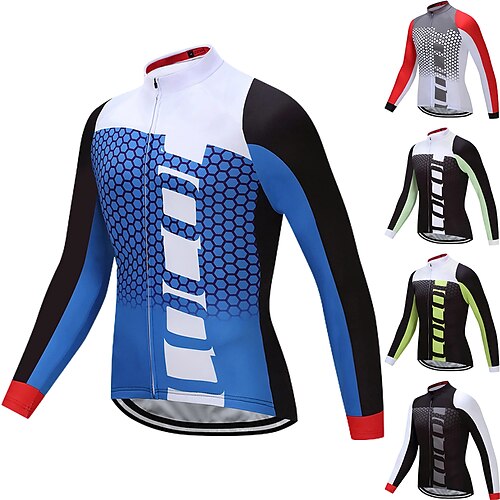 21Grams Men's Cycling Jersey Long Sleeve Bike Jersey Top with 3 Rear Pockets Mountain Bike MTB Road Bike Cycling Breathable Quick Dry Moisture Wicking Reflective Strips Black Green Rosy Pink Spandex
21Grams Men's Cycling Jersey Long Sleeve Bike Jersey Top with 3 Rear Pockets Mountain Bike MTB Road Bike Cycling Breathable Quick Dry Moisture Wicking Reflective Strips Black Green Rosy Pink Spandex