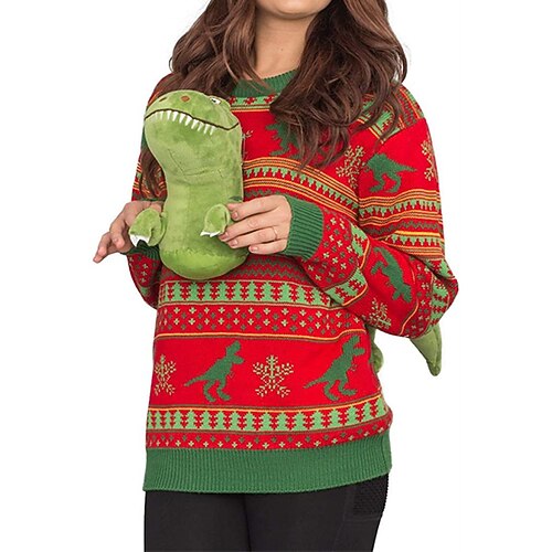 Women's Pullover Sweater Jumper Ribbed Knit Knitted Animal Crew Neck Stylish Casual Outdoor Christmas Winter Fall Blue Wine S M L
Women's Pullover Sweater Jumper Ribbed Knit Knitted Animal Crew Neck Stylish Casual Outdoor Christmas Winter Fall Blue Wine S M L