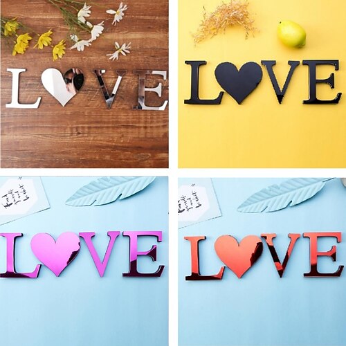Acrylic Mirror LOVE Letter Wall Paste EVA Foam Combination Creative Home Decoration
Acrylic Mirror LOVE Letter Wall Paste EVA Foam Combination Creative Home Decoration