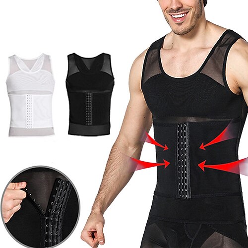 Herre Formet Bekledning Midje trener Body Shaper Ren farge Enkel Komfort Hjem Daglig Nylon Slankende Crew-hals Ermeløs Vinter Høst Svart Hvit
Herre Formet Bekledning Midje trener Body Shaper Ren farge Enkel Komfort Hjem Daglig Nylon Slankende Crew-hals Ermeløs Vinter Høst Svart Hvit