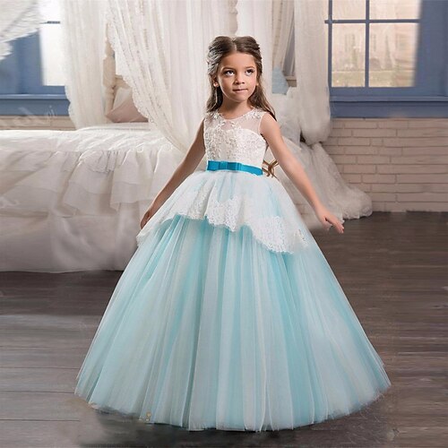 Kids Girls' Party Dress Graphic Party Dress Maxi Dress Performance Lace Sleeveless Elegant Dress 2-13 Years Fall Blue
Kids Girls' Party Dress Graphic Party Dress Maxi Dress Performance Lace Sleeveless Elegant Dress 2-13 Years Fall Blue