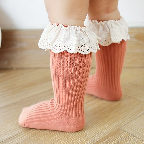 Toddler Unisex 3 Pairs Socks Pink Red Brown Solid Color Lace Trims Winter Fall Sweet Home 1-4 Years
Toddler Unisex 3 Pairs Socks Pink Red Brown Solid Color Lace Trims Winter Fall Sweet Home 1-4 Years