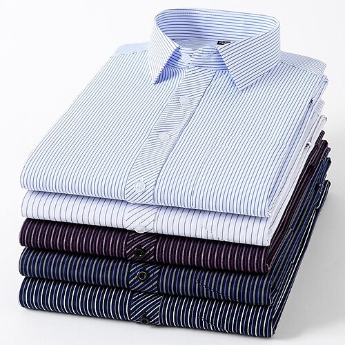 Men's Dress Shirt Button Up Shirt Collared Shirt Striped Turndown Black / White Navy Blue Blue Blue / White Black / Pink Outdoor Casual Long Sleeve Clothing Apparel Cotton Streetwear Simple Classic
Men's Dress Shirt Button Up Shirt Collared Shirt Striped Turndown Black / White Navy Blue Blue Blue / White Black / Pink Outdoor Casual Long Sleeve Clothing Apparel Cotton Streetwear Simple Classic