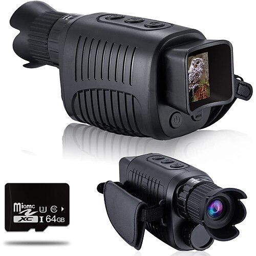 1080P HD Monocular Night Vision Device Infrared 5x Digital Zoom Hunting Telescope Outdoor Day Night Dual Use Full Dark 300m
1080P HD Monocular Night Vision Device Infrared 5x Digital Zoom Hunting Telescope Outdoor Day Night Dual Use Full Dark 300m
