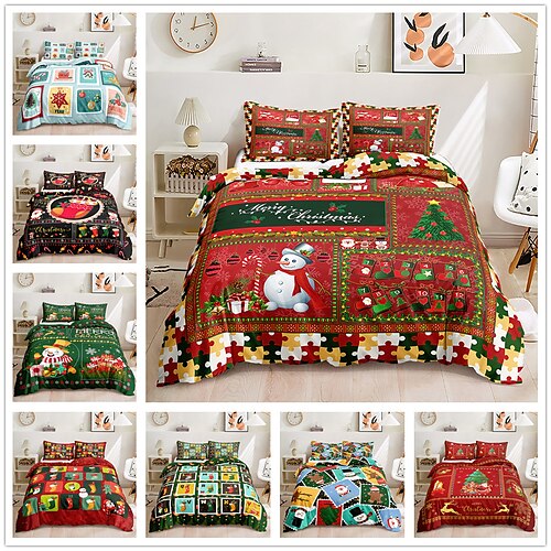 Christmas Plaid 3 Piece Duvet Cover Set Bedding Set Comfortable Quilt Cover Soft Lightweight Microfiber Including 1 Duvet Cover 2 Twin/King/King Pillow Case 1 Twin/Twin Pillow Case
Christmas Plaid 3 Piece Duvet Cover Set Bedding Set Comfortable Quilt Cover Soft Lightweight Microfiber Including 1 Duvet Cover 2 Twin/King/King Pillow Case 1 Twin/Twin Pillow Case
