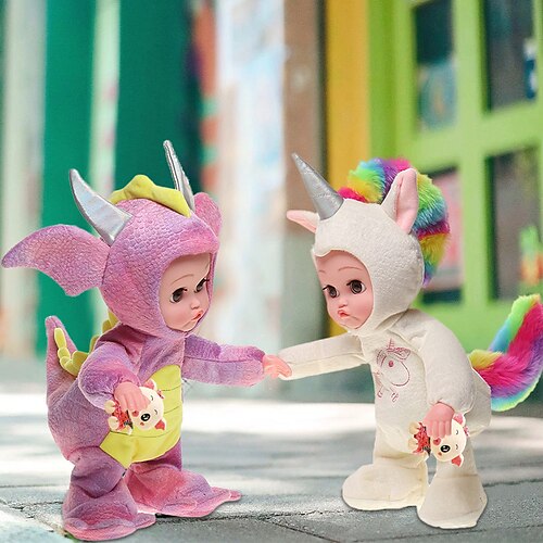 10 inch Singing Dinosaur Doll, Electric Baby Dinosaur Plush Doll Singing Moving Wagging Tail Simulation Dinosaur Toy for Kids
10 inch Singing Dinosaur Doll, Electric Baby Dinosaur Plush Doll Singing Moving Wagging Tail Simulation Dinosaur Toy for Kids